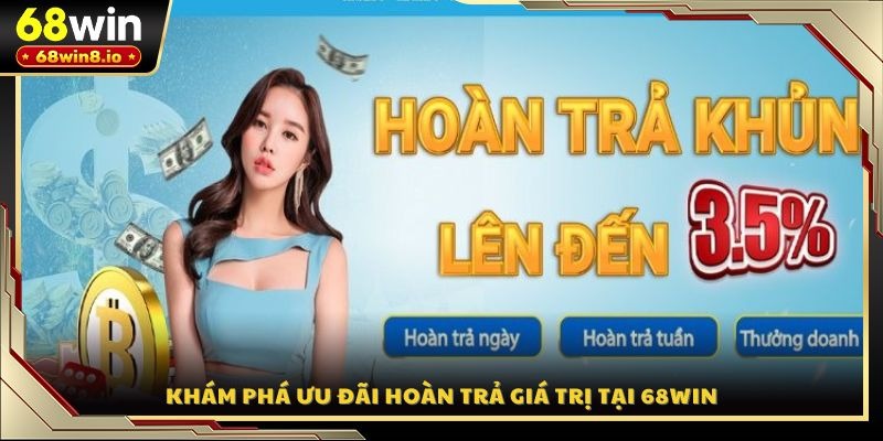Khám phá ưu đãi hoàn trả giá trị tại 68WIN