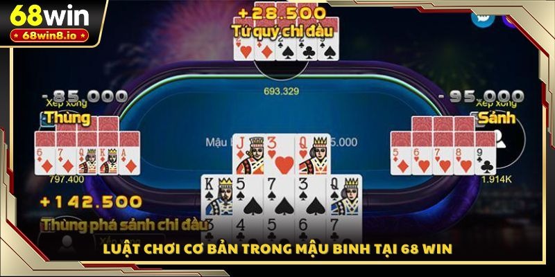 Luật chơi cơ bản trong Mậu Binh tại 68 WIN