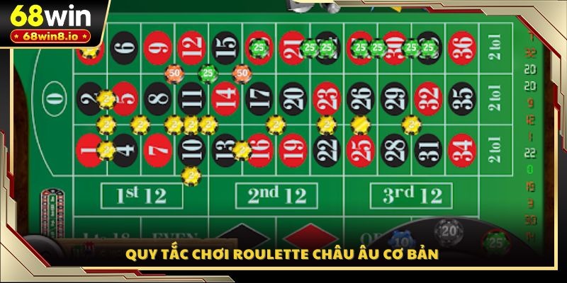 Quy tắc chơi Roulette Châu Âu cơ bản