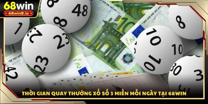 Thời gian quay thưởng xổ số 3 miền mỗi ngày tại 68WIN
