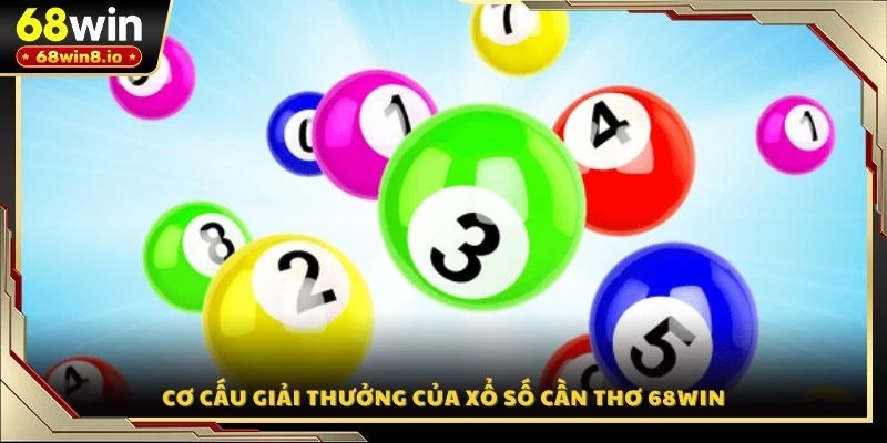 Cơ cấu giải thưởng của xổ số Cần Thơ 68WIN